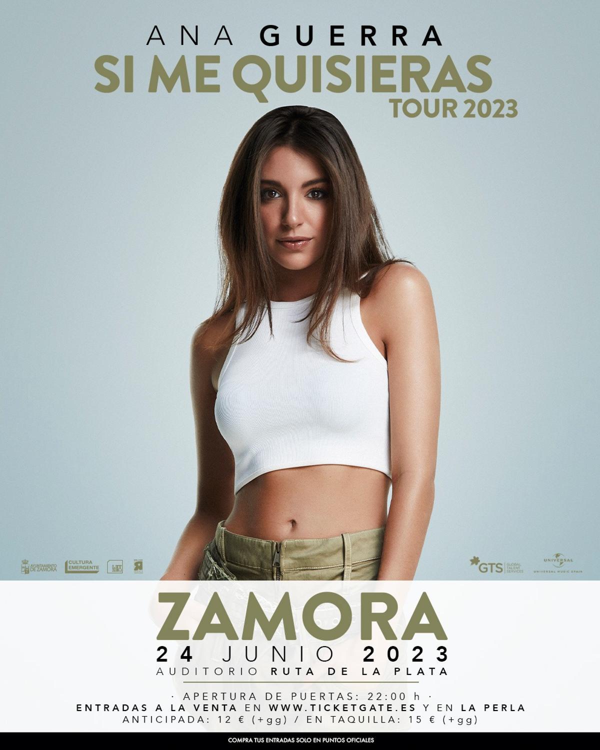 Concierto de Ana Guerra en las fiestas de Zamora 2023 ya a la venta las entradas