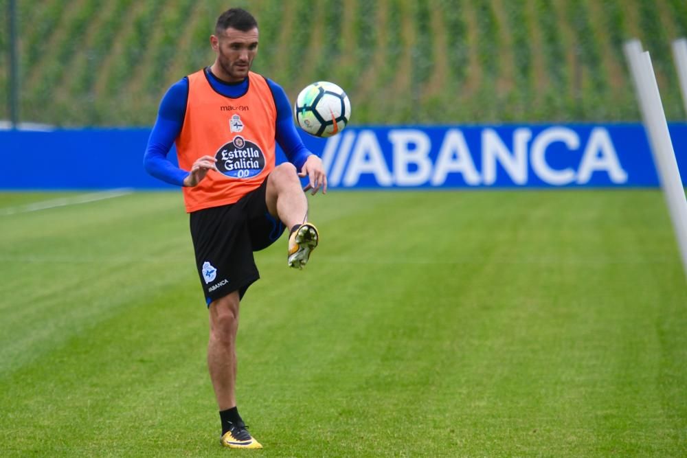 Lucas ya entrena con el grupo tras volver al Dépor