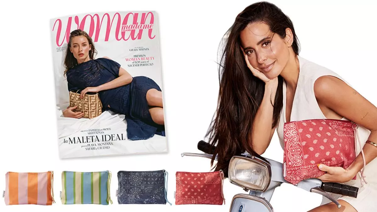 Woman julio y el bolso de mano del verano en colaboraci車n con Mar赤a F. Rub赤es ya est芍 en quioscos
