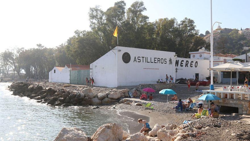 Vista de los Astilleros Nereo de Pedregalejo, en una foto de archivo de 2017.