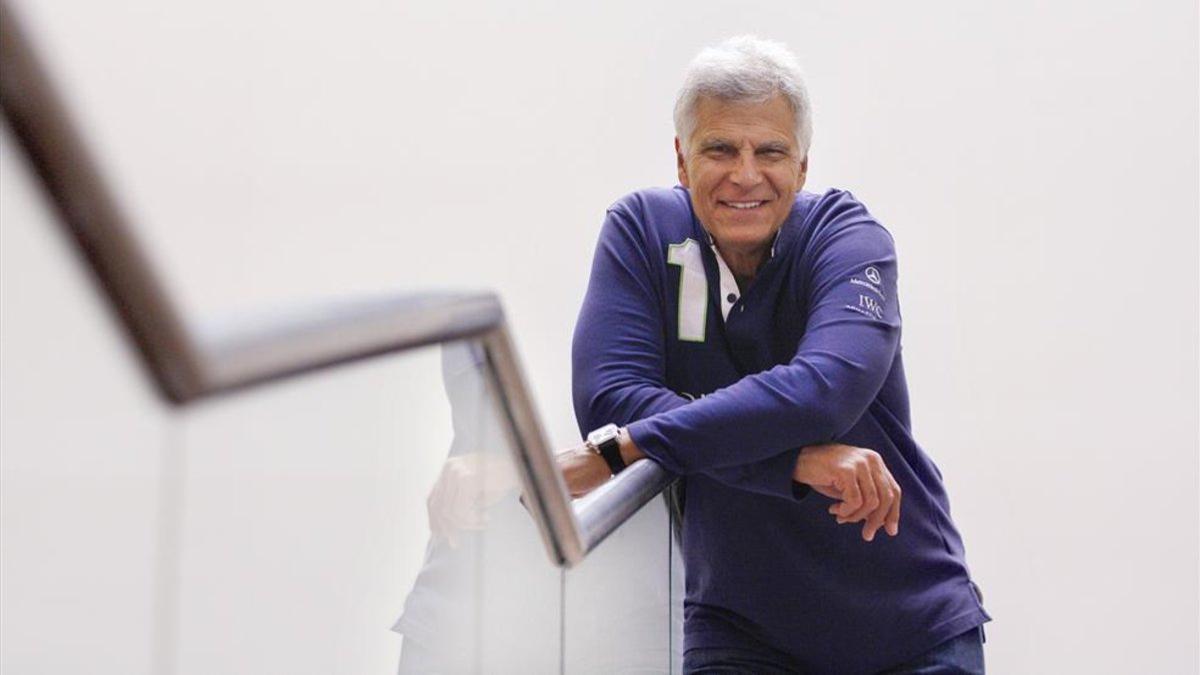 El mítico Mark Spitz, con SPORT en 2012