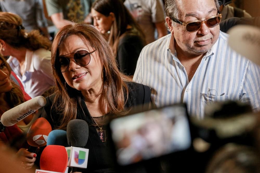 Capilla ardiente del cantante Camilo Sesto instalada en la sede de la SGAE.