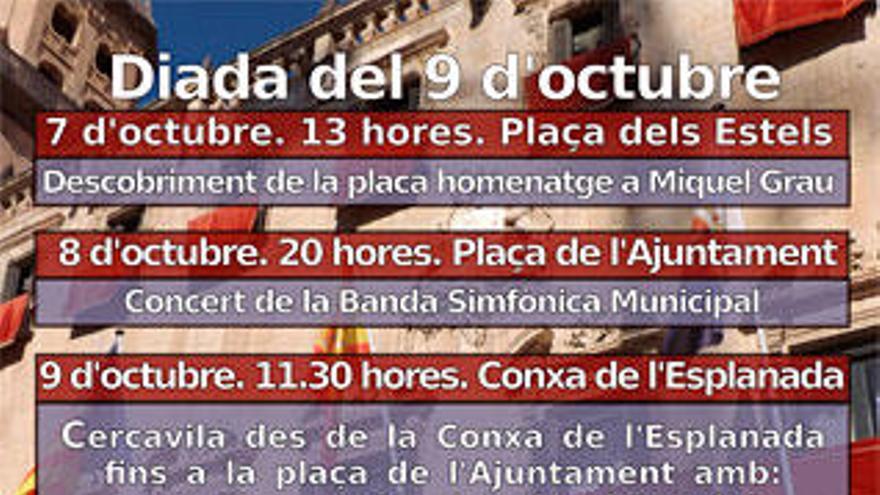 Agenda de actos para el 9 de octubre en Alicante