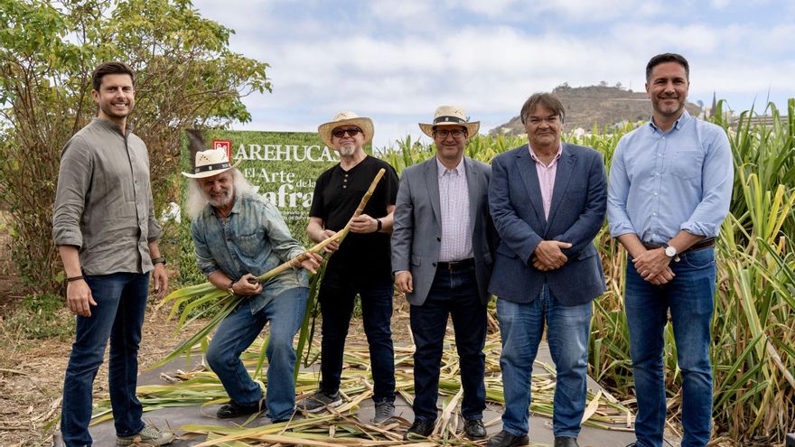 Una plantación &#039;cañera&#039; con Barón Rojo para presentar la 8ª edición del FiestoRon