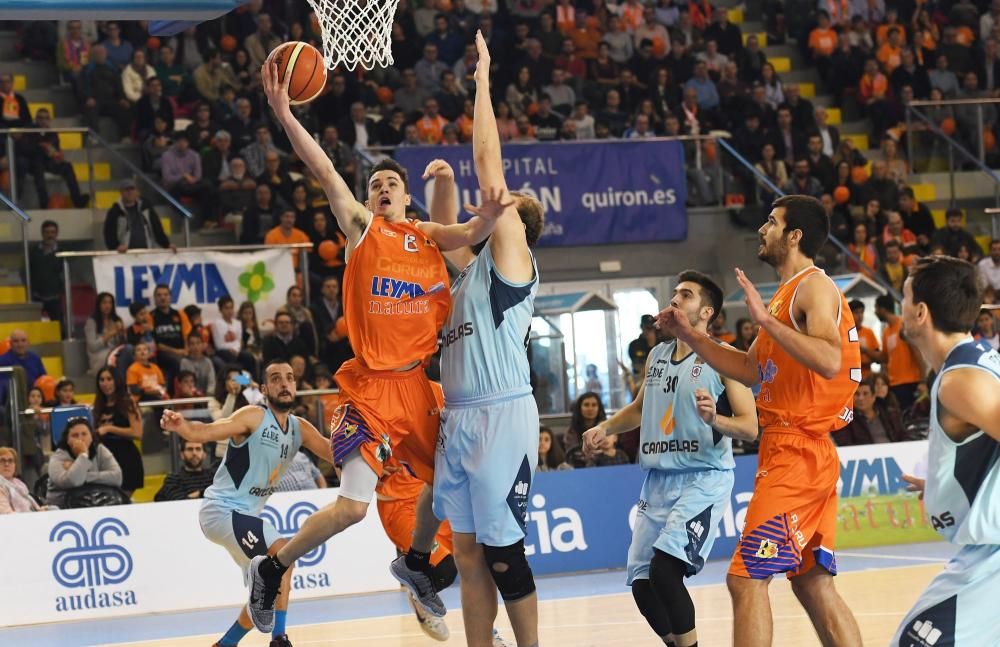 El Leyma Coruña ganó el derbi gallego al Breogán por 94-85 en un intenso partido que dominó sobre todo en el primer cuarto.