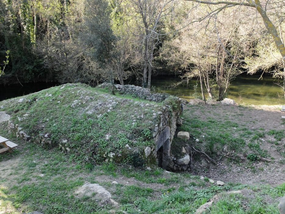 Els molins a tocar la Muga a Pont de Molins