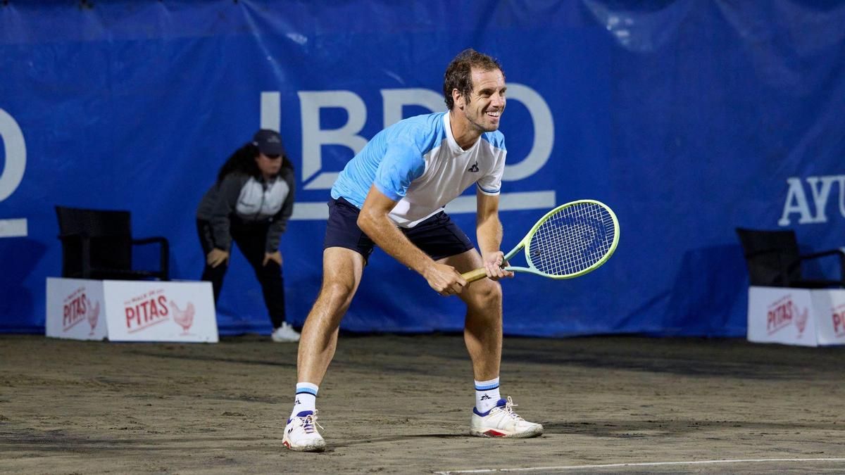 Richard Gasquet, durante su participación en el torneo luanquín en 2023.