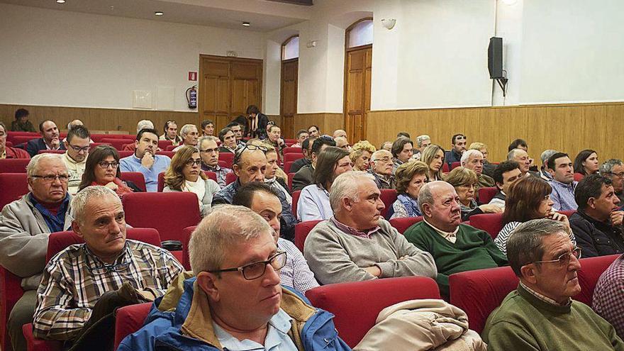 Alcaldes de la comarca durante una de las jornadas explicativas sobre las áreas funcionales.