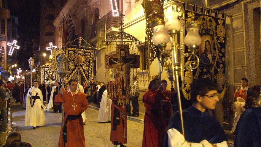 La procesión del Vía Crucis de Jumilla, en una imagen de otros años.