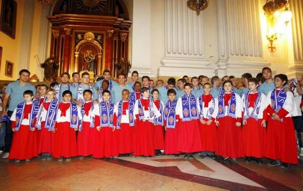 Imágenes de la celebración de la permanencia en el Pilar