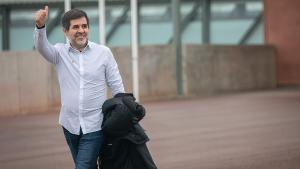 Jordi Sànchez sale de la cárcel de Lledoners en su primer permiso penitenciario de dos días, el pasado 25 de enero.