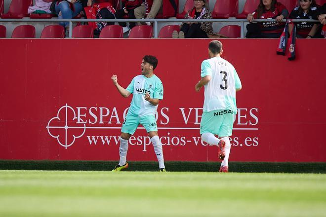 Mirandes - Sporting: las imágenes del ansiado triunfo fuera de casa