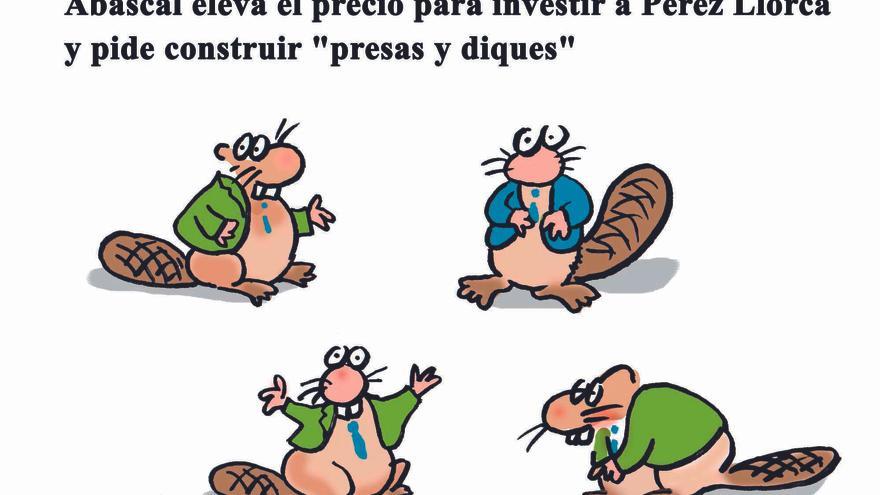 Abascal eleva el precio para investir a Pérez Llorca y pide construir &quot;presas y diques&quot;