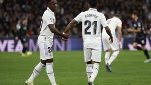 Vinicius y Rodrygo, jugadores del Real Madrid