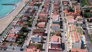Imagen aérea de la playa de Moncofa.