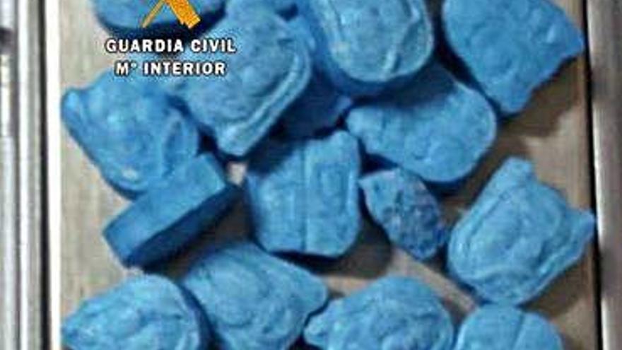 Pastillas incautadas a los investigados en la operación de Morales.