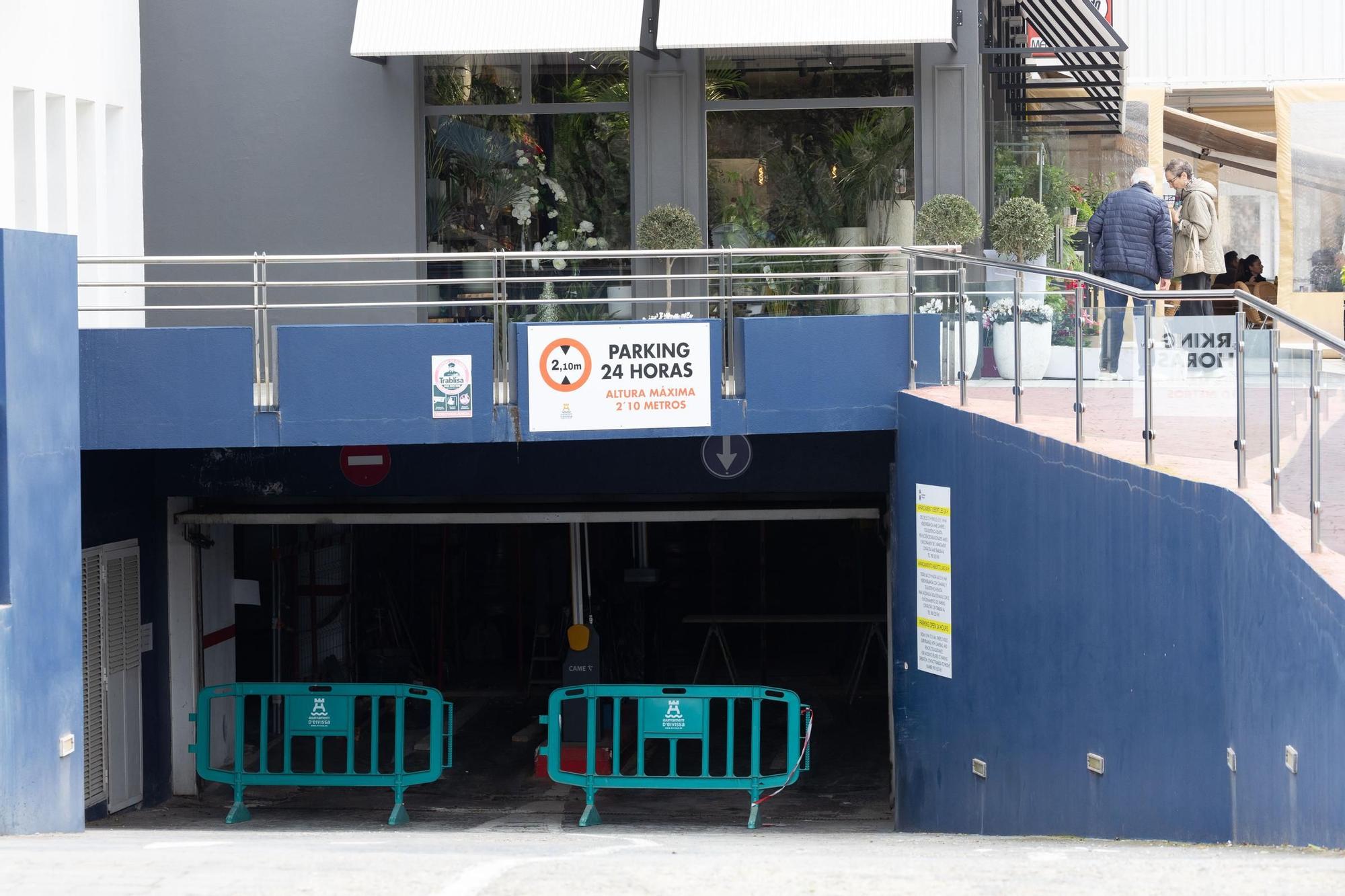 El ‘parking’ del Mercat Nou de Ibiza cierra «al menos dos semanas» por obras