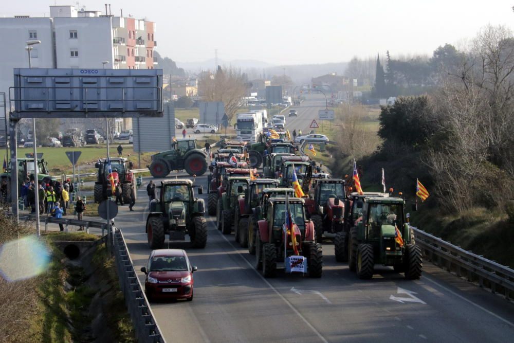 Els CDR tallen l'N-II a Medinyà