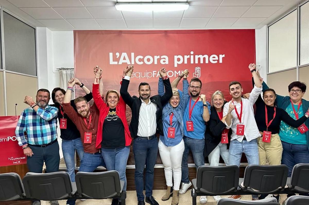 Samuel Falomir celebra su ampliada mayoría absoluta en l’Alcora.