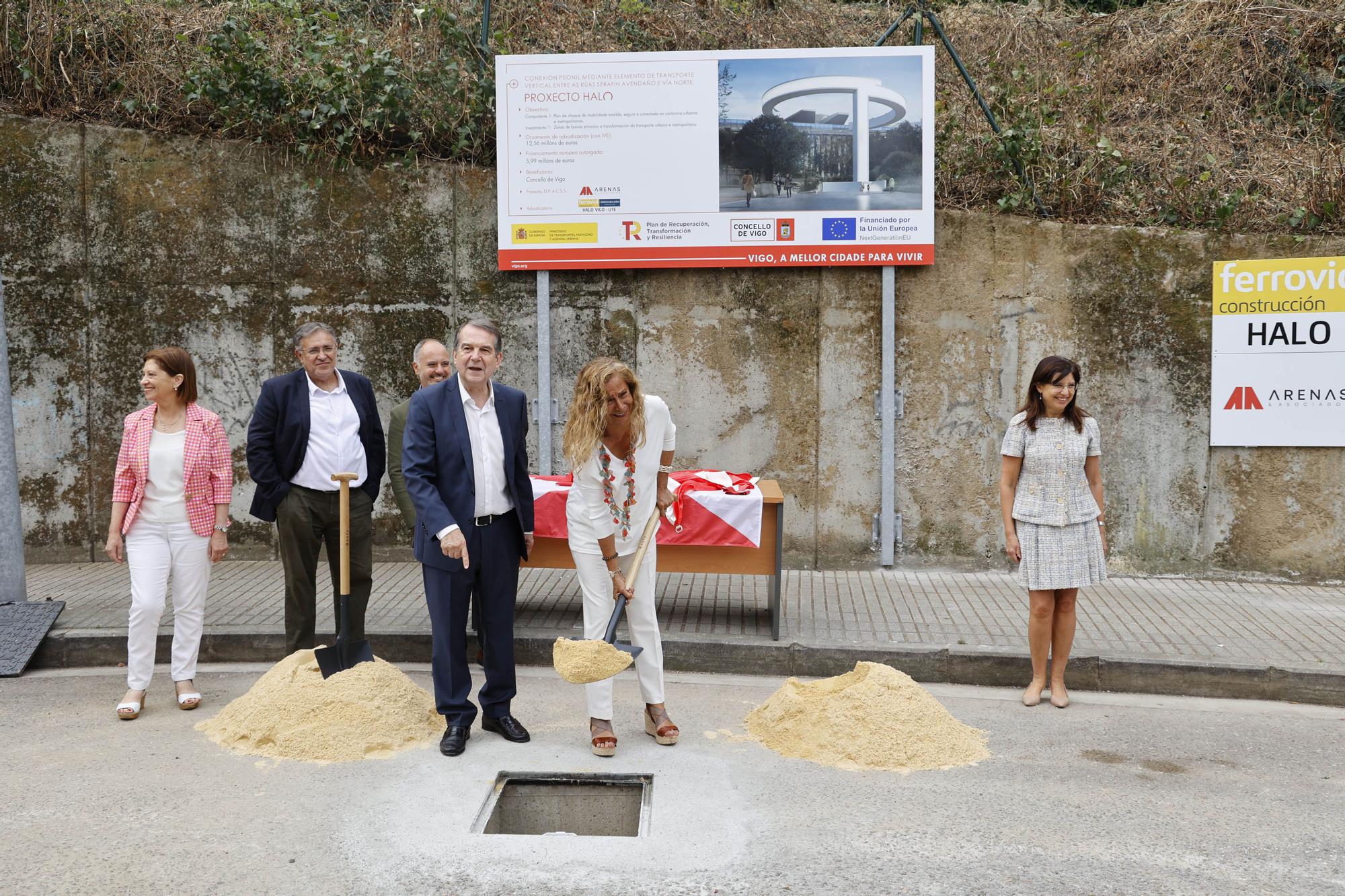 El ascensor HALO entre García Barbón y Vialia ya tiene su primera piedra