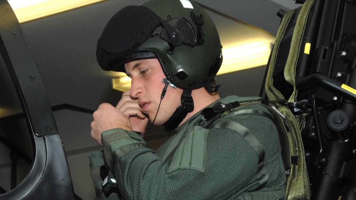 Guillermo, entrenando en la Royal Air Force, en noviembre del 2007.
