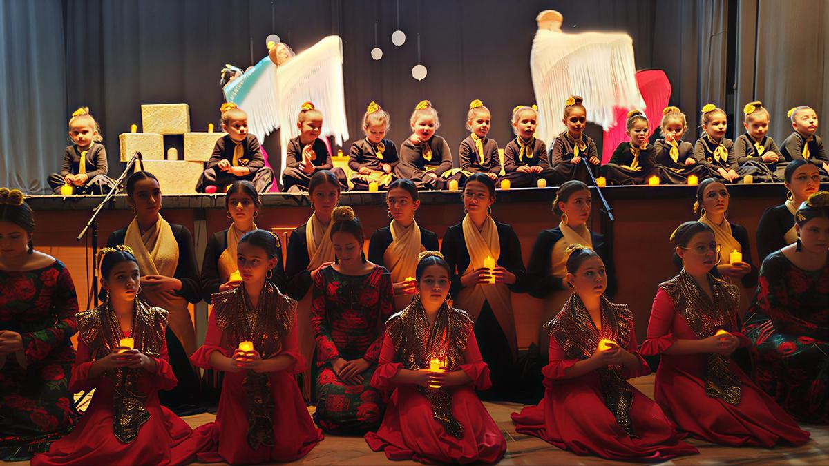 La academia de baile de Salva Calderón baila a la Navidad