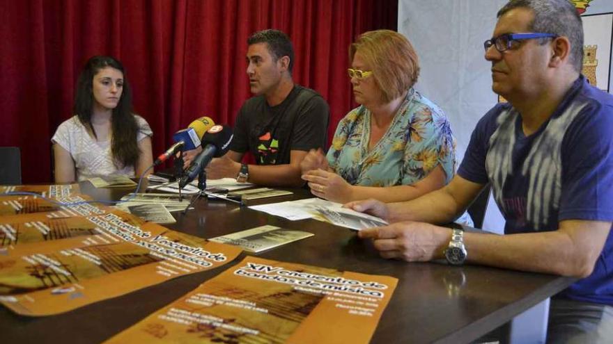 Presentación del XIV Encuentro de Bandas de Música, ayer en el Ayuntamiento .