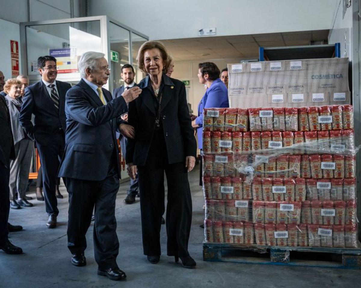 La reina Sofía ratifica su apoyo a los bancos de alimentos canarios