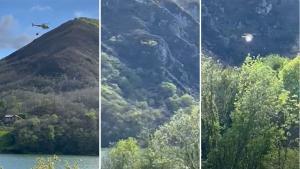 Así fue el accidente del helicóptero de bomberos en Asturias