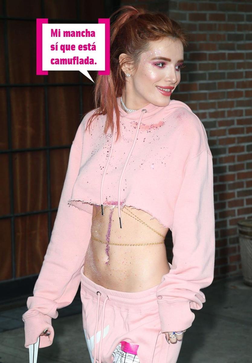 Bella Thorne se pasó con el maquillaje y el 'glitter'