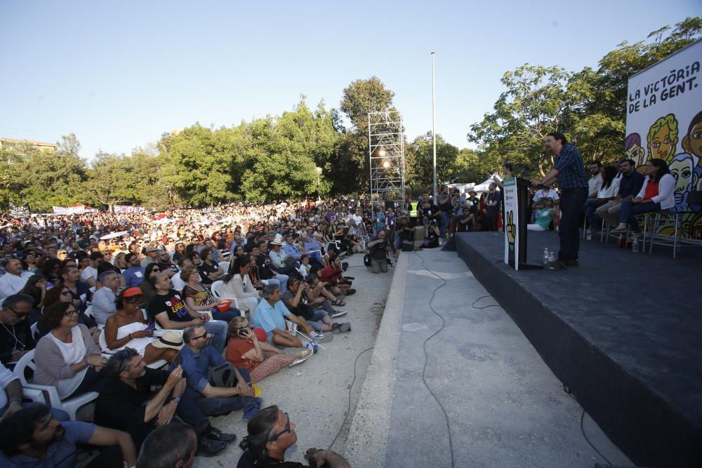 La coalición 'A la valenciana' ha celebrado este acto de campaña en el Parque Lo Morant