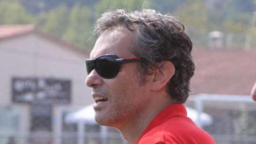 Manel Vázquez, entrenador del Ourense B. // Jesús Regal
