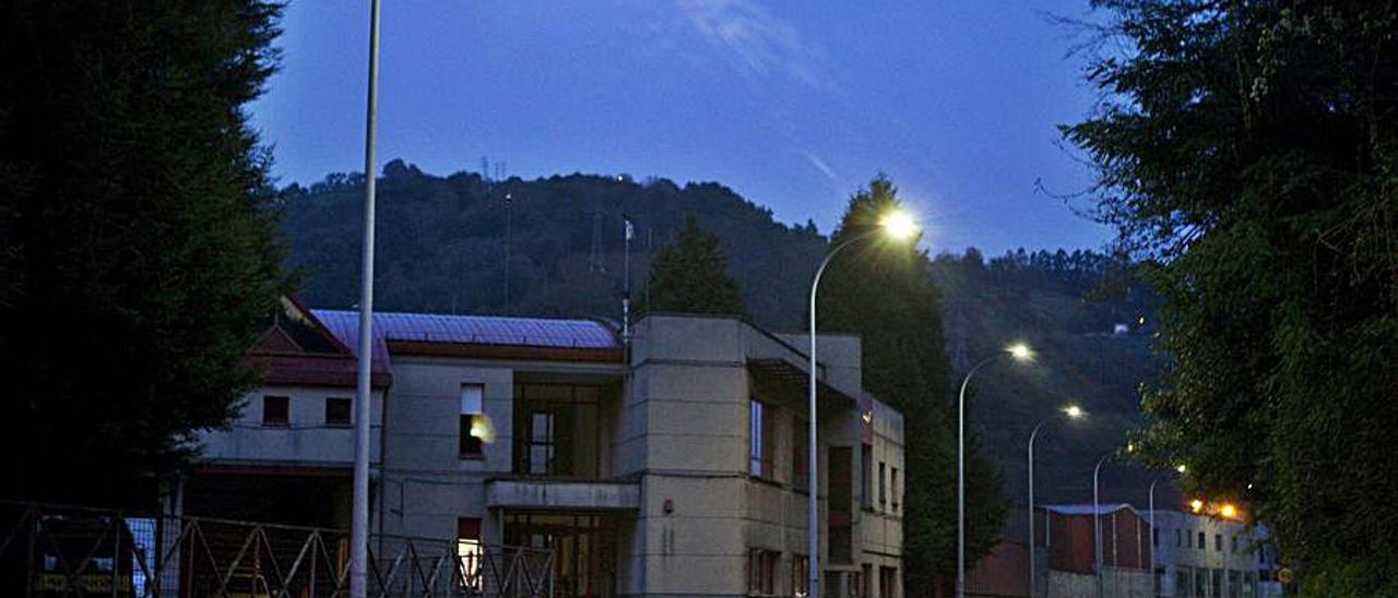 El polígono de La Central, en San Martín, donde se instalaron nuevas luminarias led. | Fernando Rodríguez