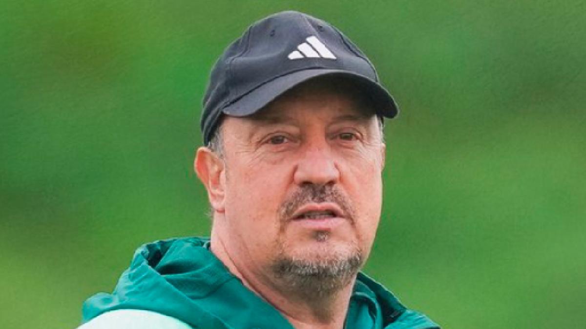 Rafa Benítez, en un entreno.