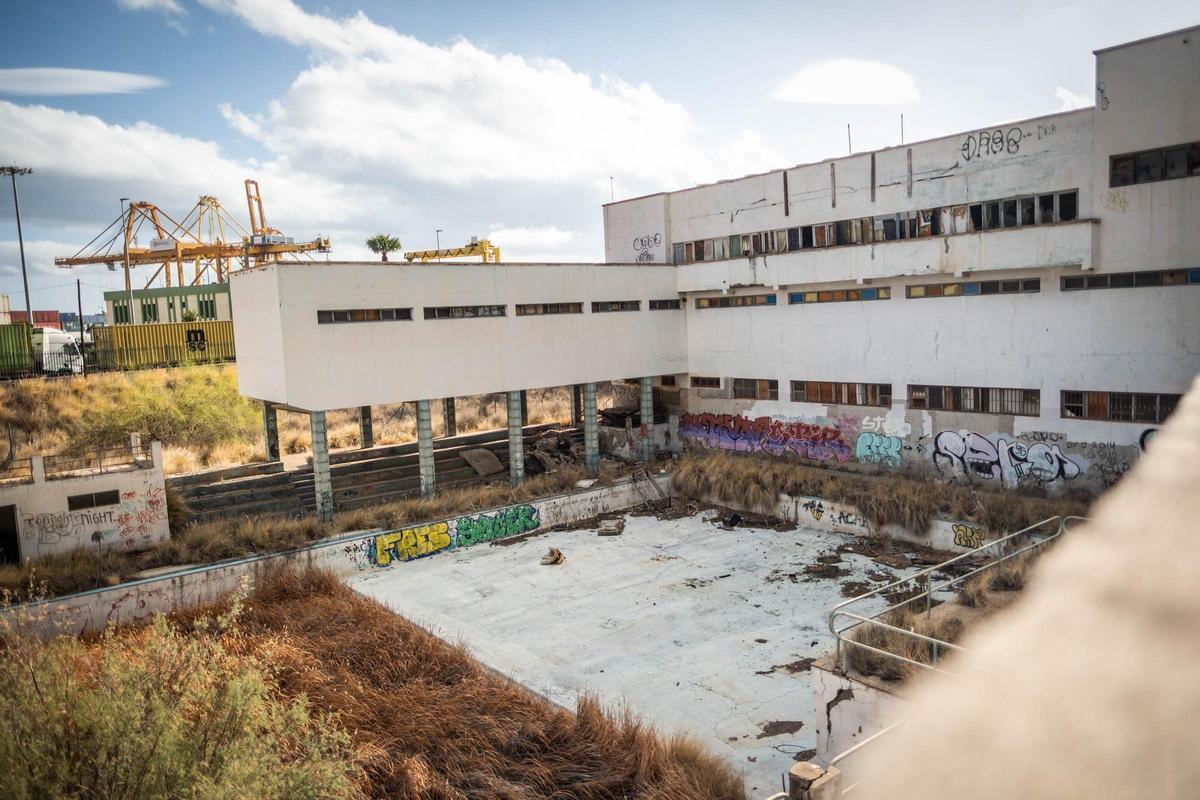 Instalaciones del viejo Balneario de Santa Cruz.