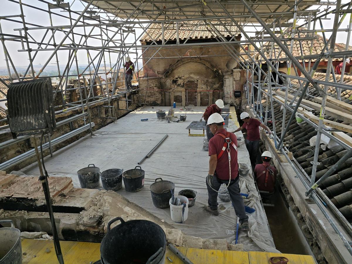 Así avanza la recuperación de la zona más dañada de la Mezquita-Catedral de Córdoba