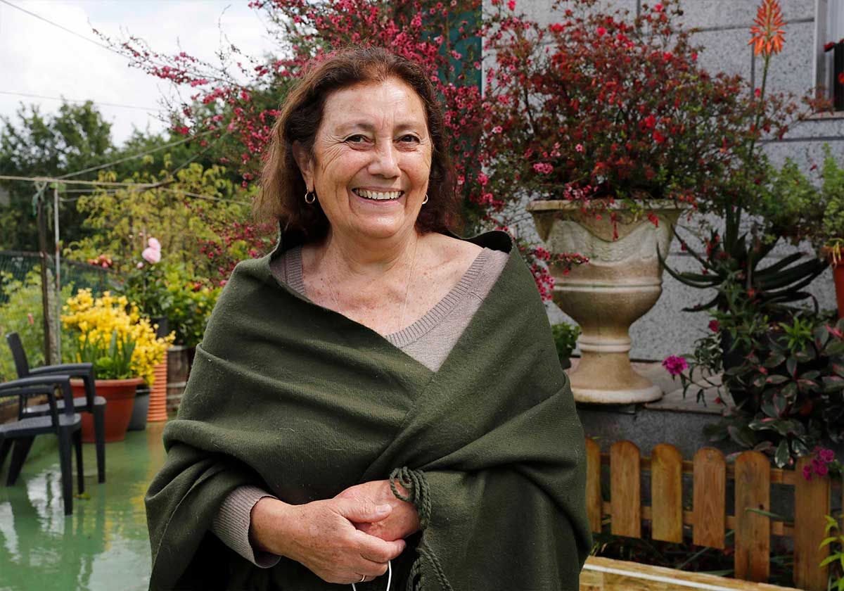 Carmen Álvarez Álvarez, vacunada con dos dosis, de 74 años