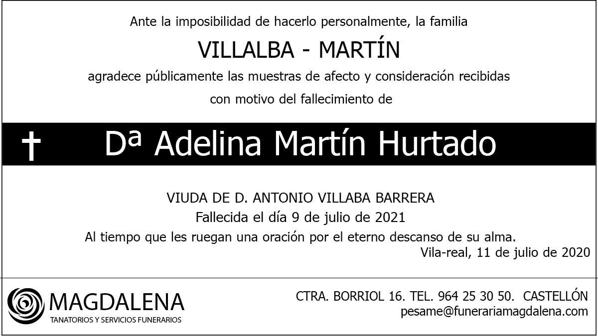 Dª Adelina Martín Hurtado
