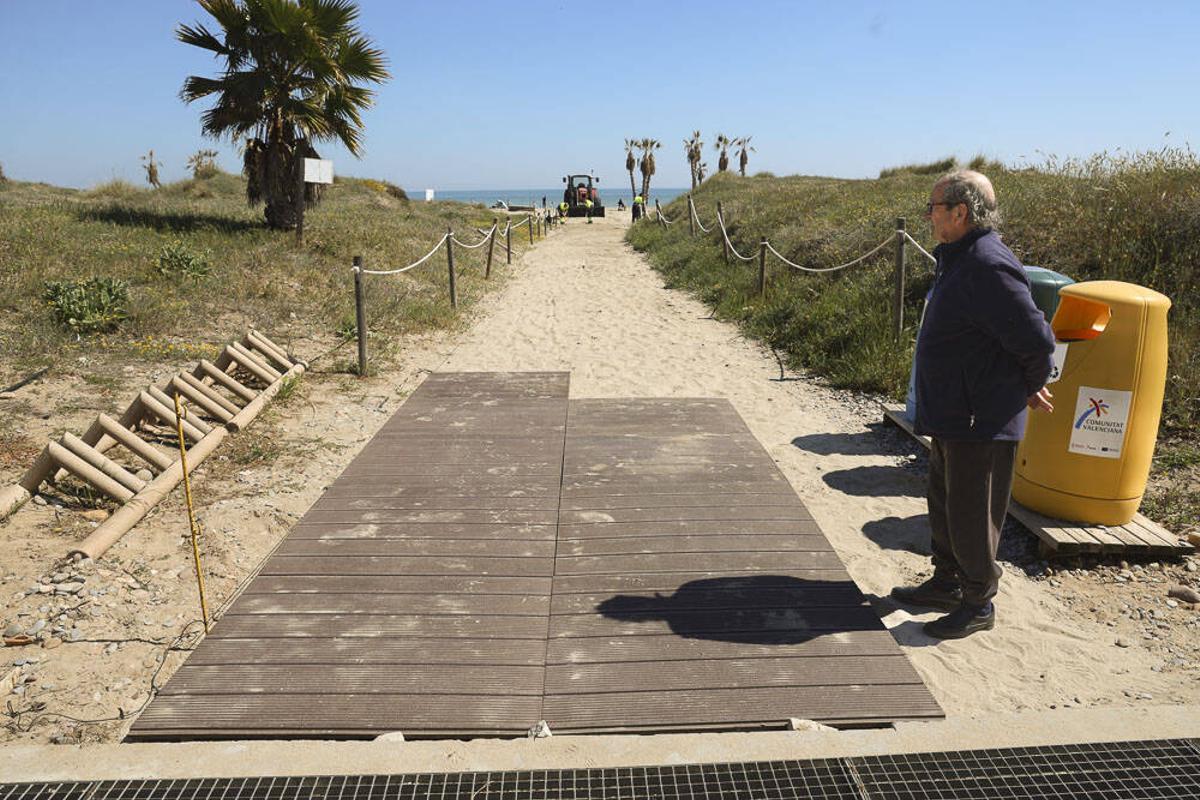 Colocación de pasarelas.