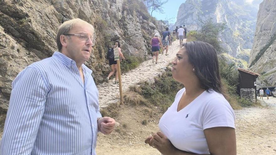 El PP exige un estudio de seguridad integral para la Ruta del Cares tras el nuevo desprendimiento, que provocó dos heridos