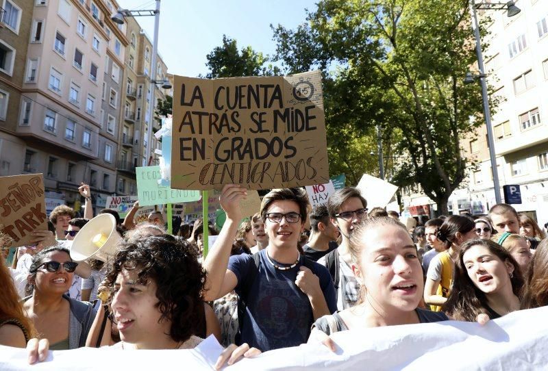 Manifestación por el clima en Zaragoza