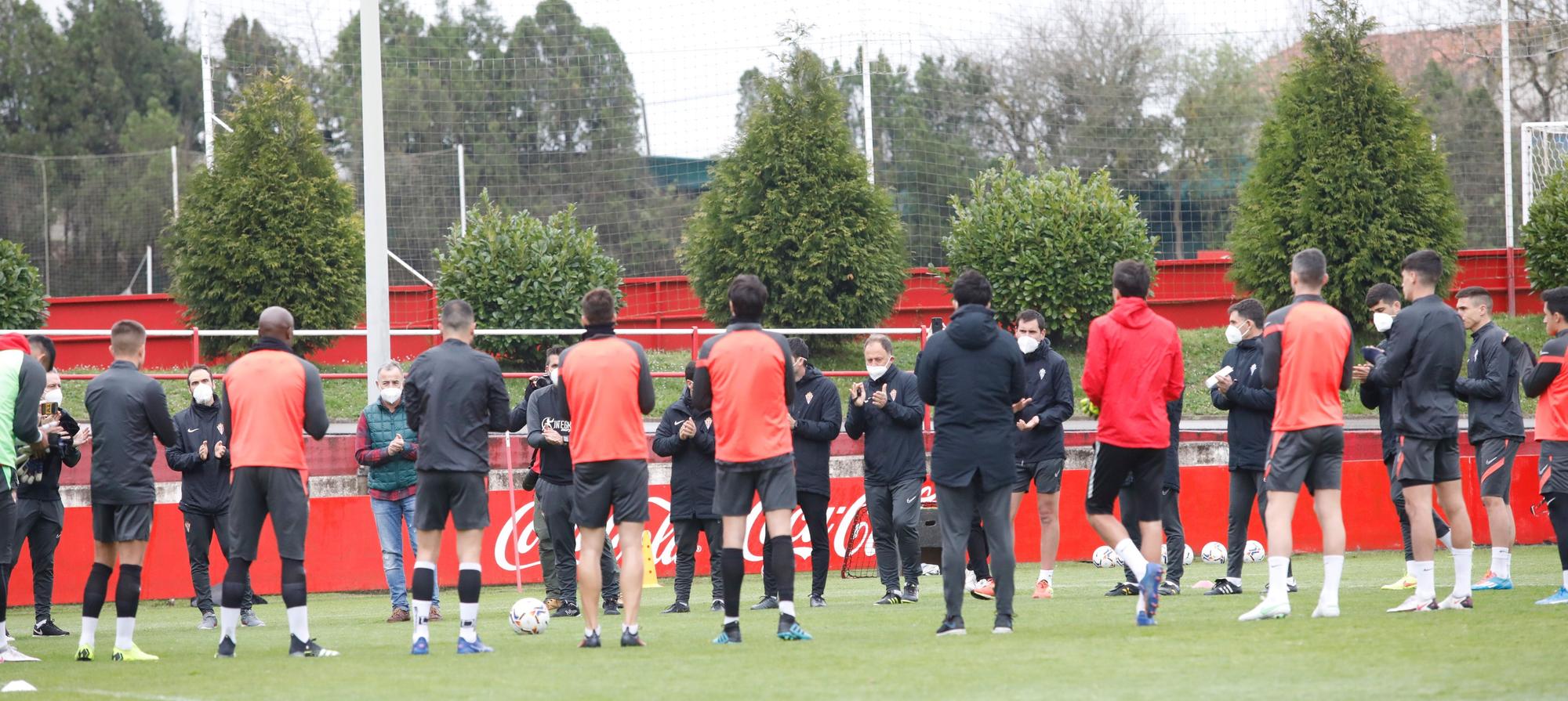 Entrenamiento del Sporting