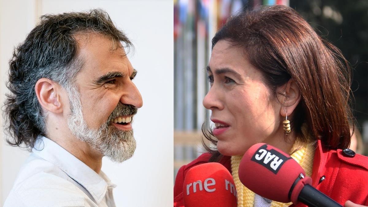 Jordi Cuixart y Txell Bonet.