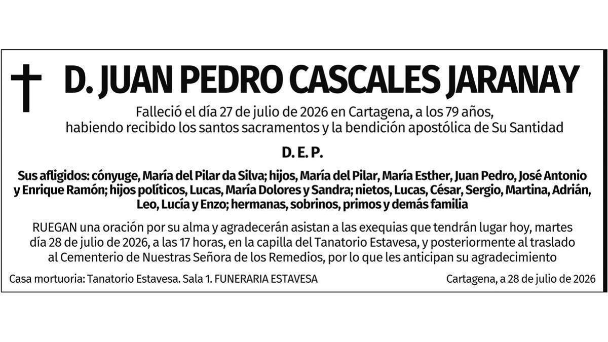 D. Juan Pedro Cascales Jaranay