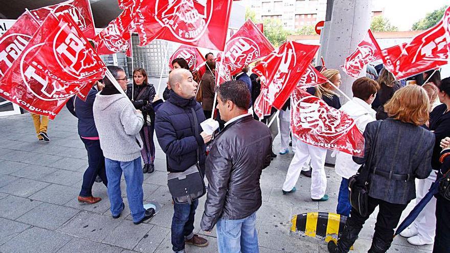 Una protesta anterior de los profesionales de limpieza. | Javier de la Fuente