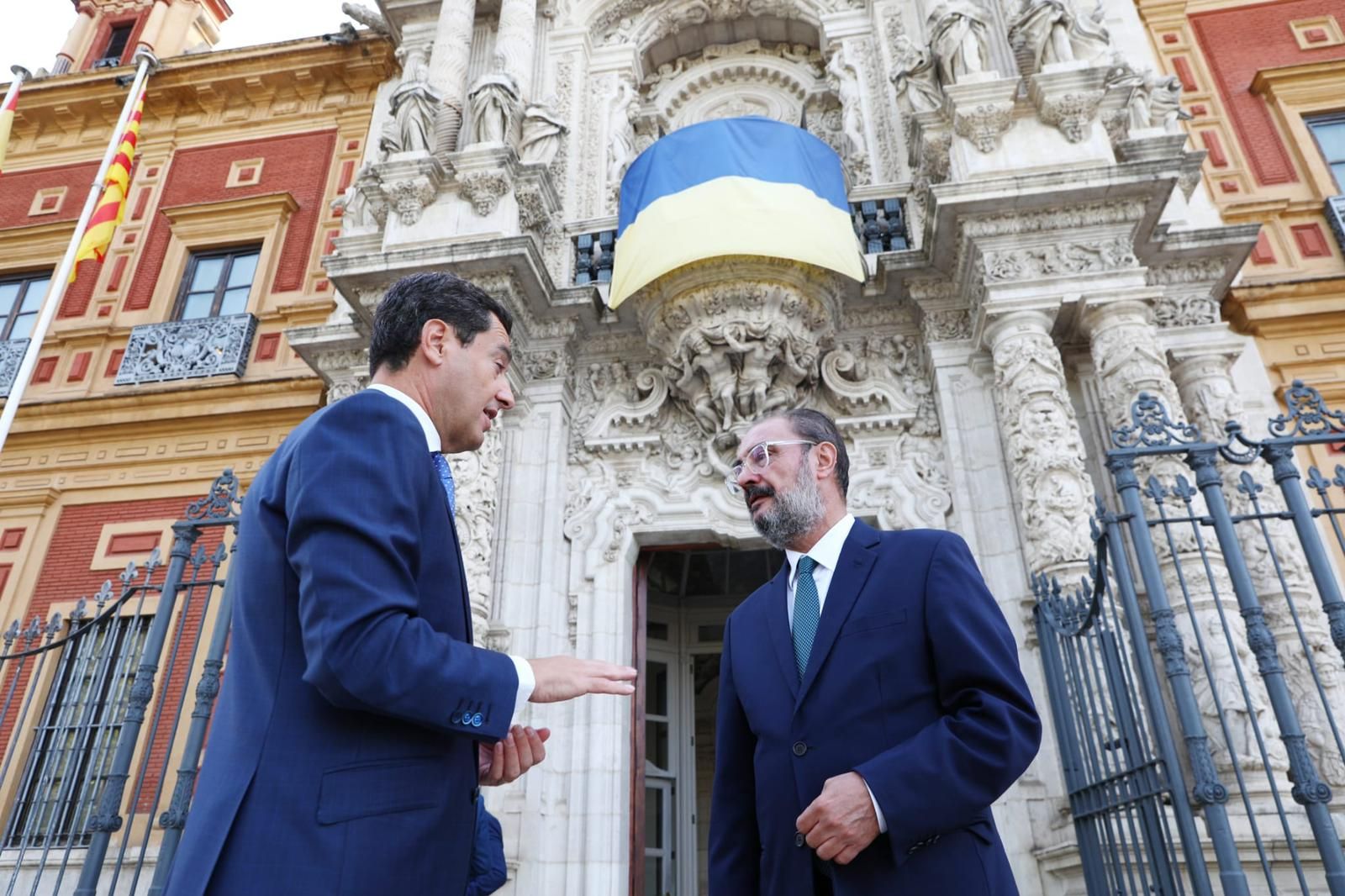 Encuentro entre Bonilla y Lambán en Sevilla