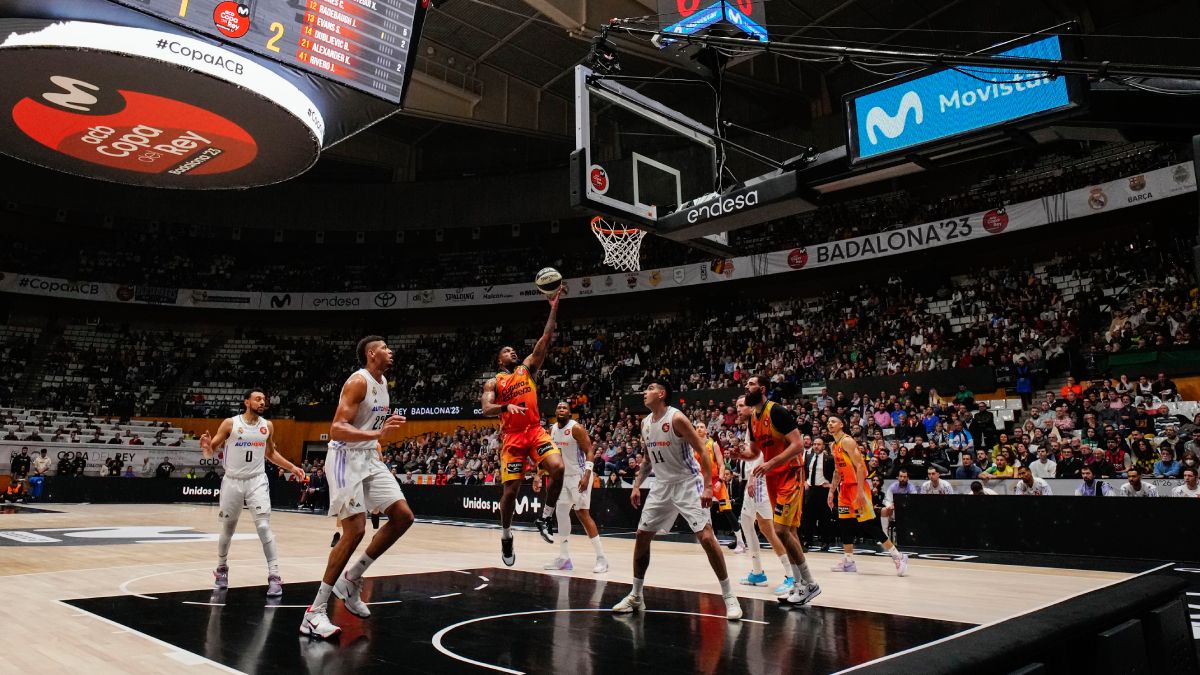 Real Madrid y Valencia Basket se midieron en la Copa del Rey con triunfo blanco