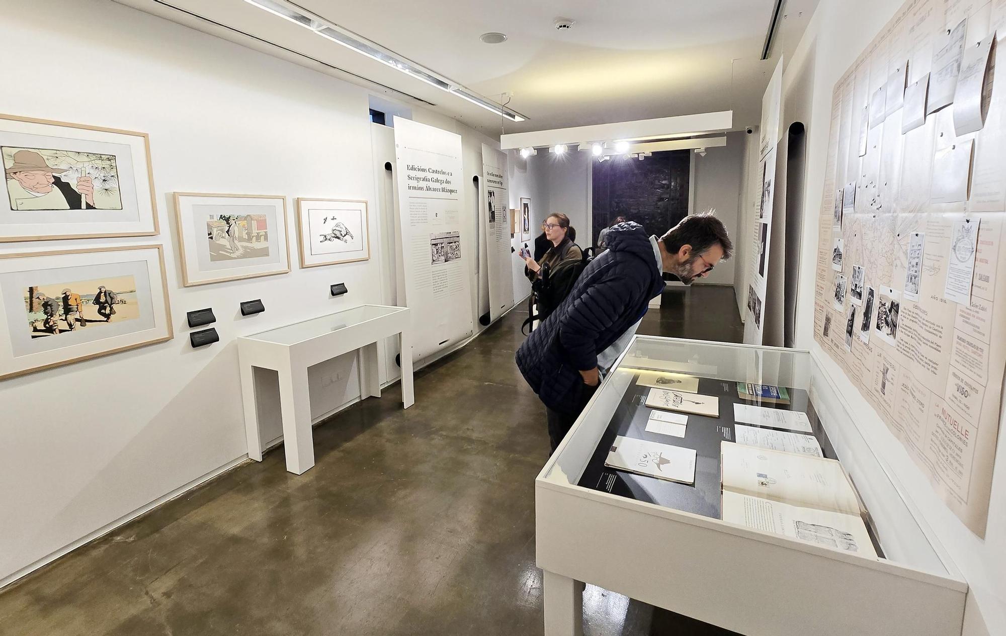 Exposición «Impresións de Castelao en Vigo» na Pinacoteca