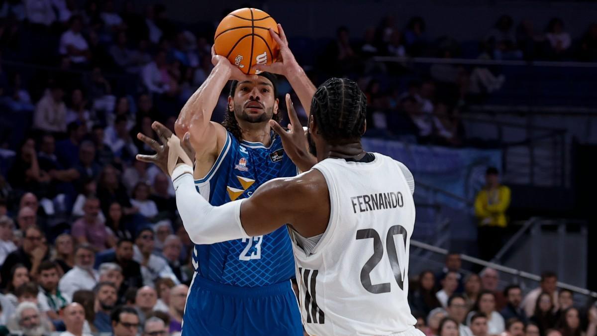 Bruno Fernando, en un partido de Liga Endesa ante San Pablo Burgos