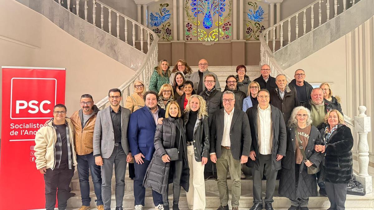 Visita de Montse Mínguez al PSC de l'Anoia
